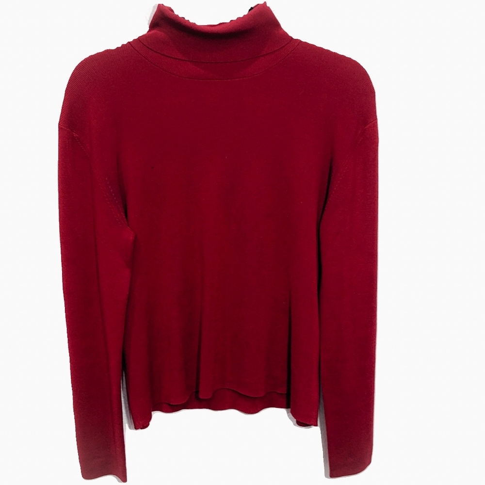 Neiman Marcus Red Turtleneck - image 1